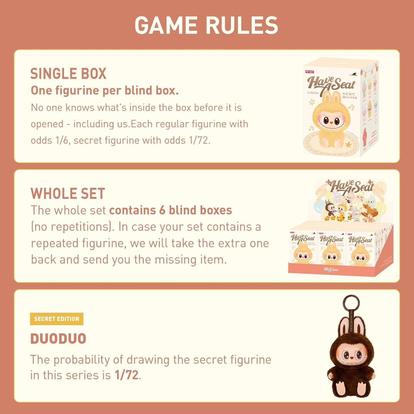 Labubu Big Into Energy - Tasty Macarons - Have A Seat (6 Blind Boxes)